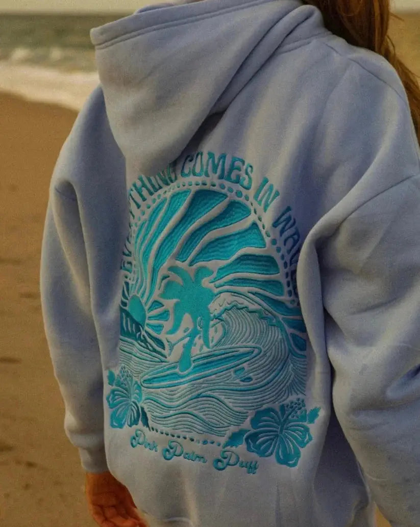 'Life Comes in Waves' Hoodie 1+1 Free Valaire