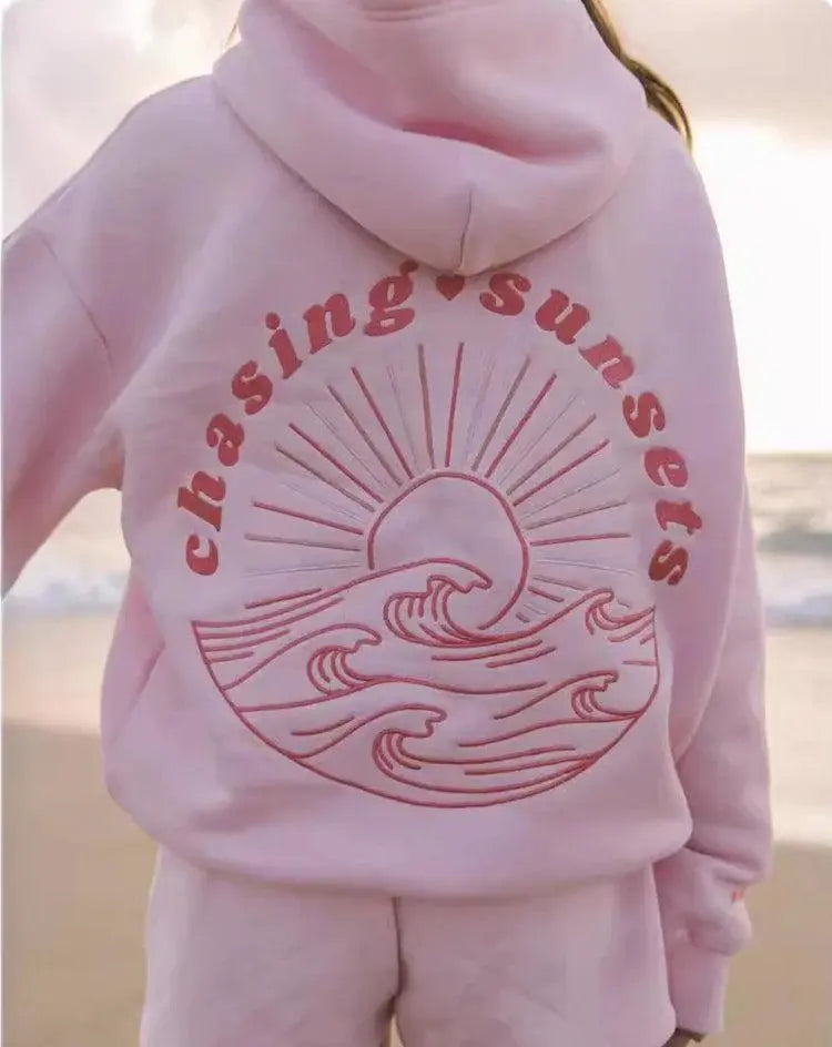 'Life Comes in Waves' Hoodie 1+1 Free Valaire